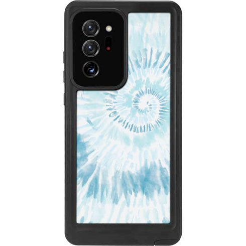 Blue and White Tie Dye Galaxy Note20 Ultra 5G Waterproof Case